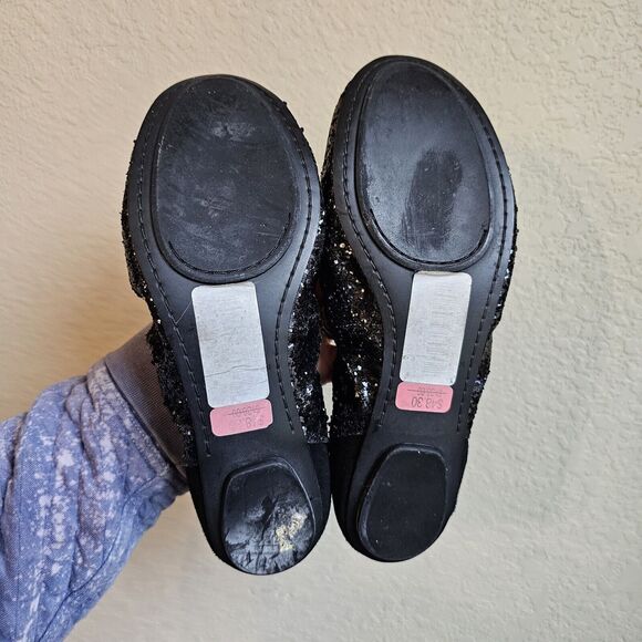 COLE HAAN AVERY BALLET BLACK GLITTER WOMENS Size 7.5B SLIP ON FLAT SHOES - Picture 5 of 6
